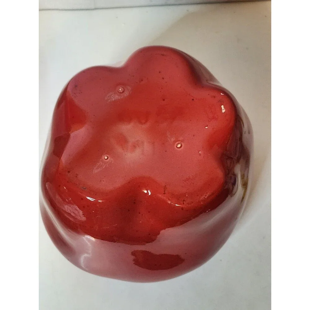 Rare Vintage Large Red Apple Cookie Jar